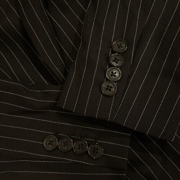 Ralph Lauren Collection Purple Label Pinstripe Blazer Jumpsuit 6 Pant Runway $3k - Picture 10 of 12